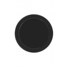 8 Assiettes (22,8Cm) –  Noir