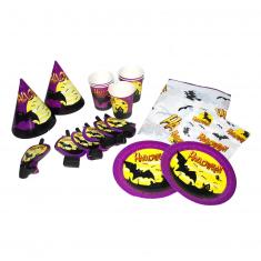 Set de fête halloween 6 pers - 31pcs 