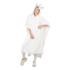 Poncho licorne blanc