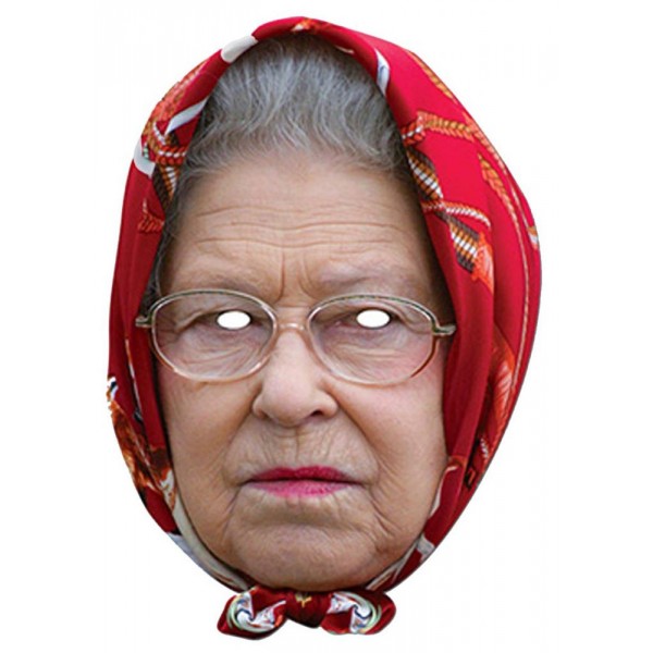 Masque Carton - Reine Elizabeth II - MQUEEN02