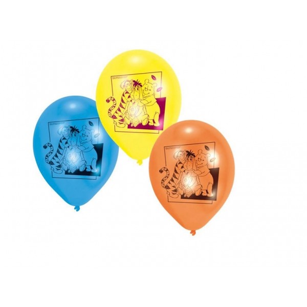 6 Ballons Winnie l'Ourson - 450249
