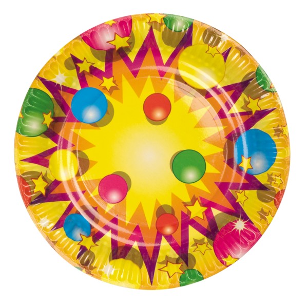 Assiettes en carton Party Balls (lot de 10) - 43001