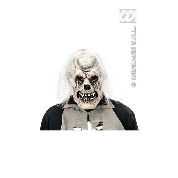 Masque Squelette Vinyle Avec Cheveux - Adulte - 8316R