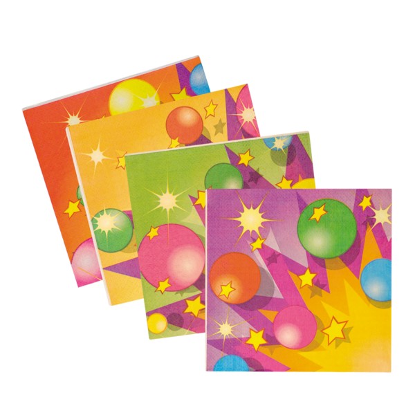 Serviettes Papier Party Balls (pack de 20) - 43003
