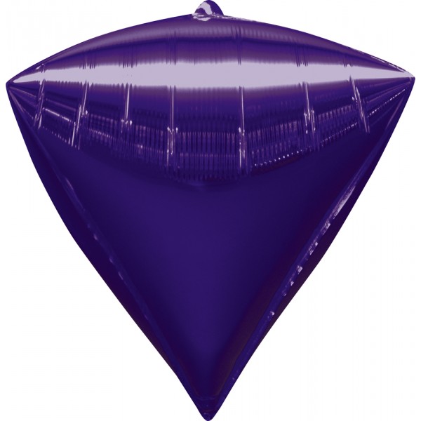 Ballon Diamant Violet Mylar  - 2834299