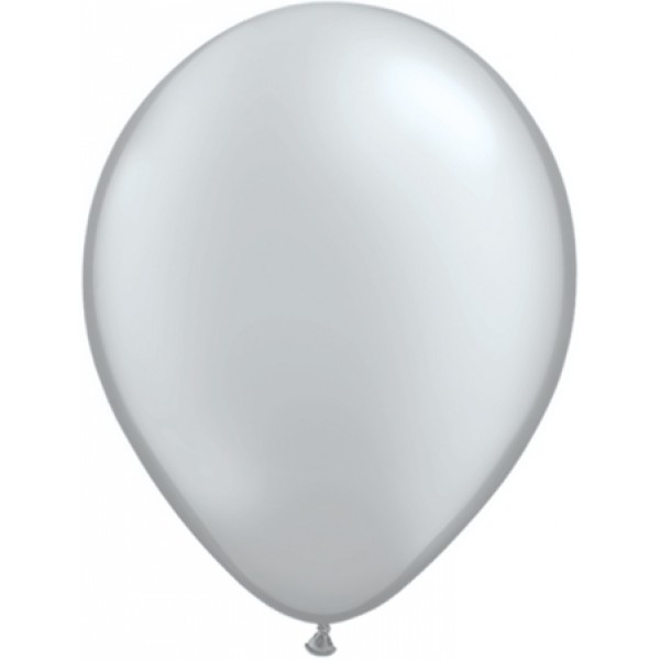 Ballons latex nacré argent (x25) - 39813