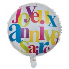 Ballon Mylar Joyeux Anniversaire Festif