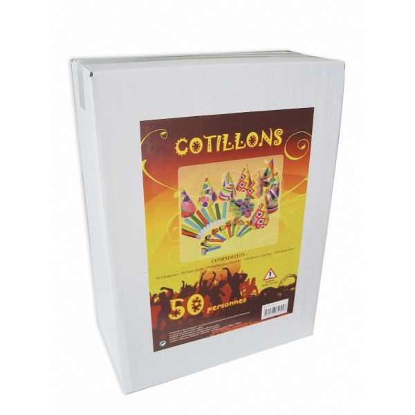 Kit Cotillons Multicolores 50 Personnes - 401KIT50