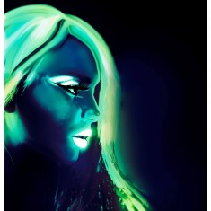 Tube De Maquillage à l'Eau - Phosphorescent : Vert