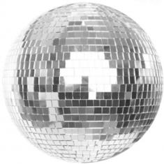 Grande Boule à facettes ARGENT 25cm à suspendre