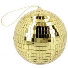 PETITE Boule à  facettes 15cm à suspendre, Or