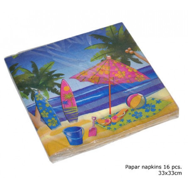 Serviettes en papier Hawaï - 84334