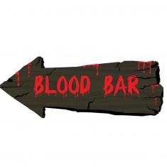 Décoration murale 50 cm - blood bar - Halloween