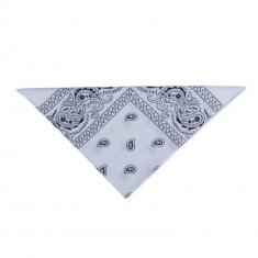 Bandana, tissu blanc, 55 x 55 cm