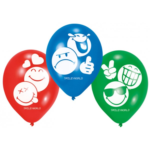 Ballons De Baudruche - Smiley World x 6 - 9901298