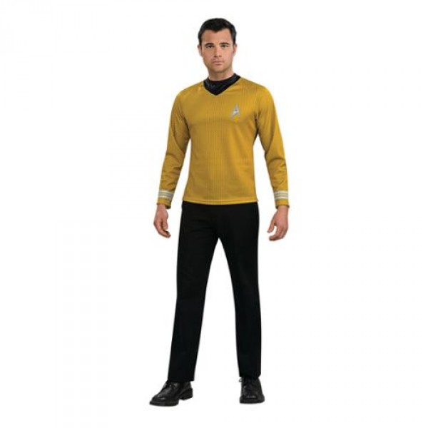 Tee-Shirt  Capitaine Kirktm  Star Trek Movie Jaune Doré – Adulte - 887360M
