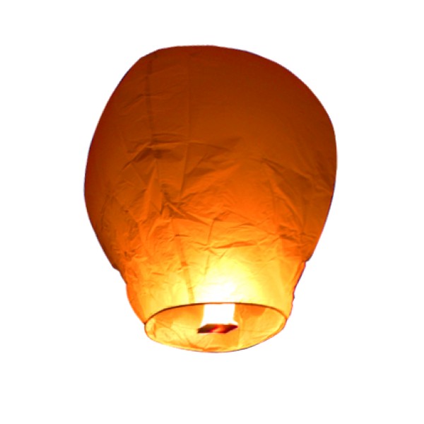 5 Lanternes Volantes Balloon Orange - 772S