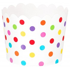 Mini Coupelles - Pois multicolores x 36