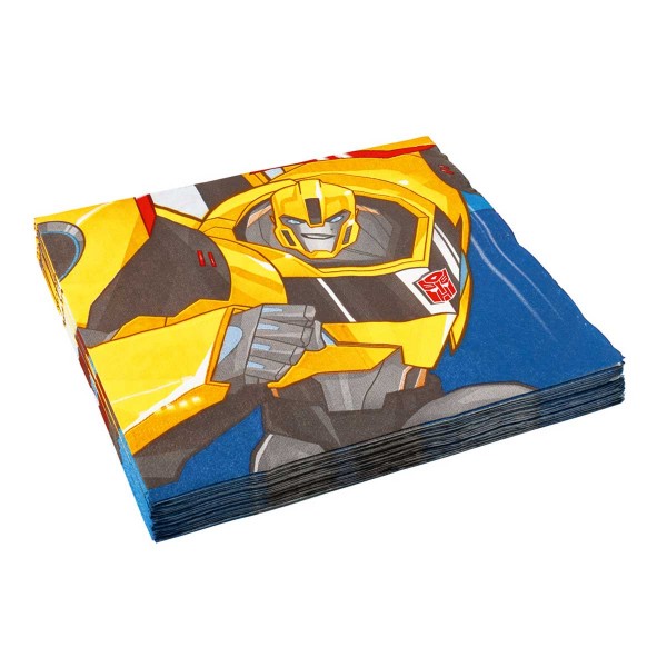 20 serviettes en papier : Transformers : Bumblebee - 9901304