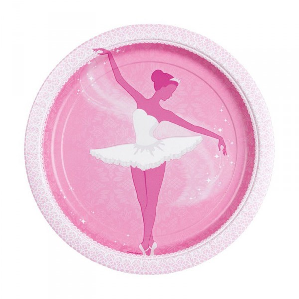 Assiettes Danseuse Ballerine x8 - Amscan-998298
