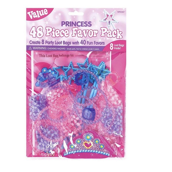 Kit Accessoires de Princesse x48 - Amscan-INT399770