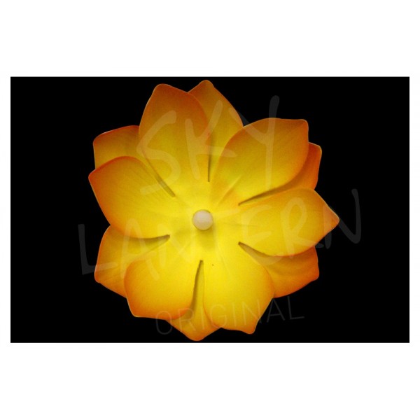 Lanterne Flottante Nymphea Led Orange - 1018