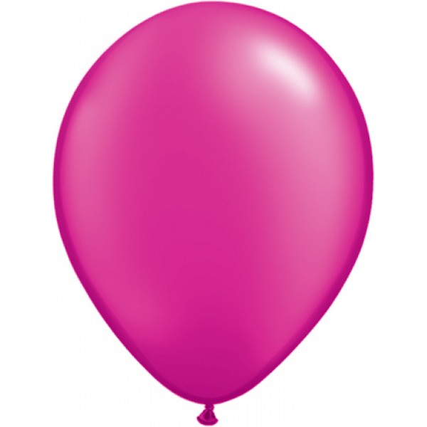 Ballons latex nacré rose magenta (x25) - 99351
