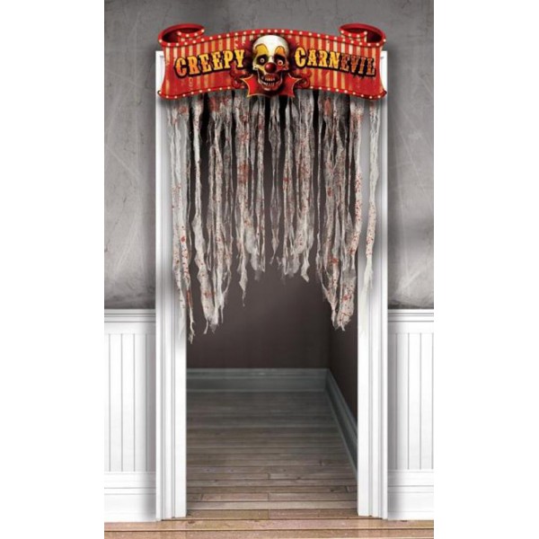 2 Rideaux De Fond Halloween Toddmomy - Décoration De Porte, Fenêtre, Fête, En PVC, Réutilisable
