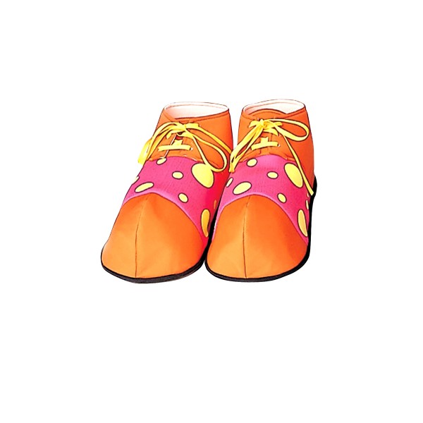 Deguisement Carnaval Accessoire : Maxi Chaussures Clown Orange - Rose - 6673B_ORANGE_ROS
