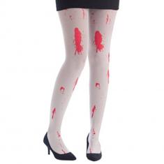 Collants blancs sanglants