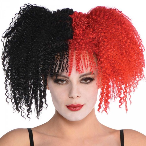 Perruque Clown Terrifiant - Rouge et Noir - Femme - 845798-55
