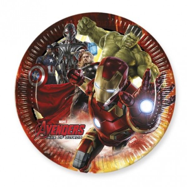 Assiettes Avengers Movie™ x8 - Procos-85394