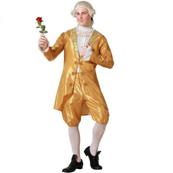 Costume de Courtisan Doré - Homme - Parent-74582