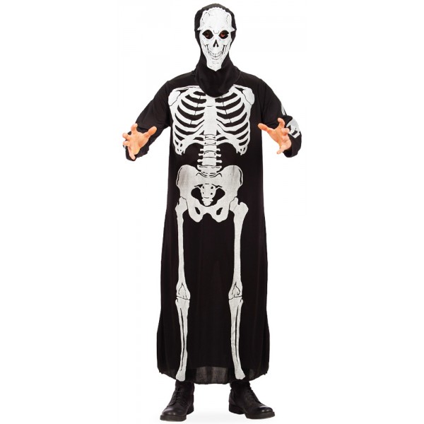 Costume de Squelette - Tunique et Cagoule - Homme - 3605