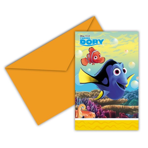 Invitations - Le Monde de Dory™ x6 - Procos-86653