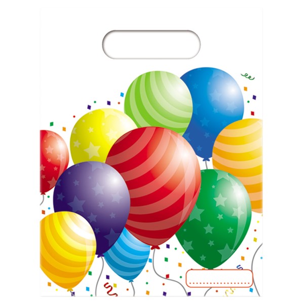 Sachets Anniversaire Balloons x6 - 86879