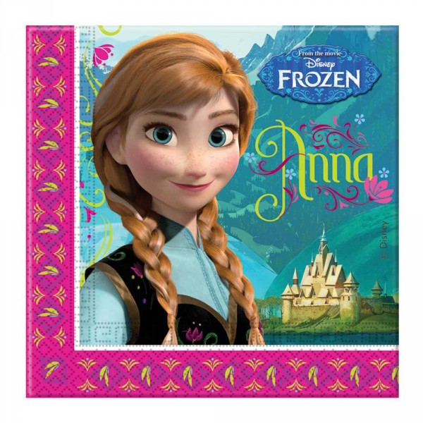 Serviettes en papier la Reine des Neiges (Frozen) x20 - Procos-82501