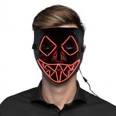 Masque LED Tueur Sourire : Rouge