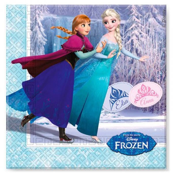 Serviettes Frozen™ - La Reine des Neiges™ x20 - Procos-85429
