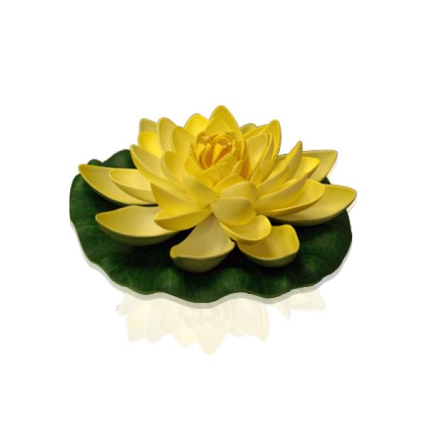 Fleur Flottante Décorative Lotus Jaune - 1027