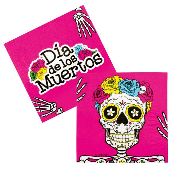 Serviettes En Papier - Dia De Los Muertos x 12 - 97027