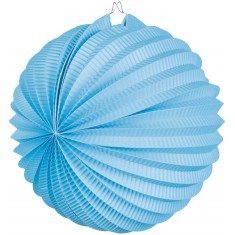 Lanterne Boule Papier Bleue x1