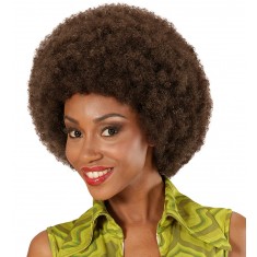 Perruque Afro-Disco Oversized Verte -  - 100% belge -  Déguisements - Tenues de Carnaval - Créations des Ballons - Fête Thématiques