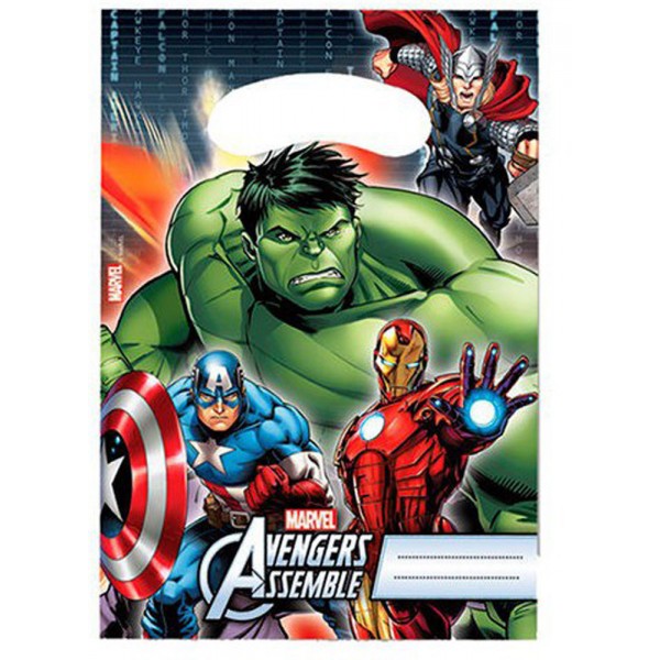 Sachets Anniversaire Avengers Assemble™ x6 - 84652
