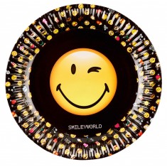 8 Assiettes Smiley Emoticons