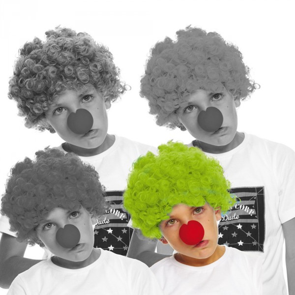 Perruque de Clown Enfant - Vert - AQ04186-VERT