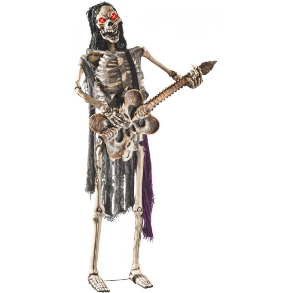 Figurine Géante Lumineuse - Squelette Rockeur   - 8491-CT