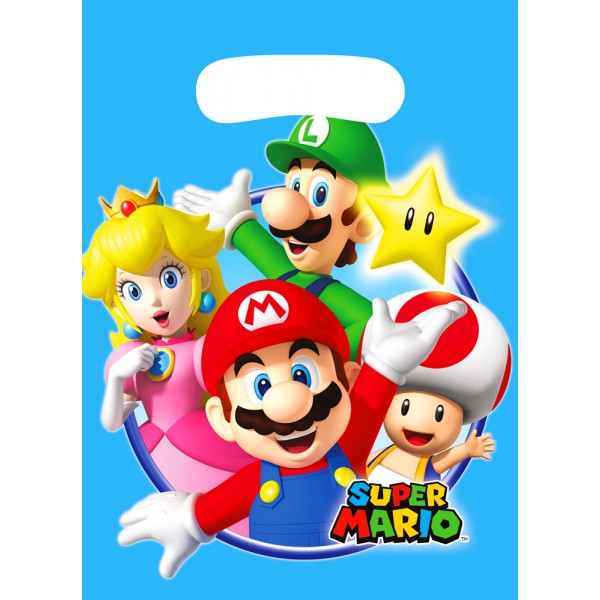 Sachets Anniversaire - Super Mario Bros™ x 8 - 9901541