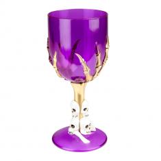 Verre À Pied Halloween Transparent - Violet