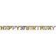Miniature Guirlande Lettres - Foil Happy Birthday 30 Sparkling Celebration Dorée - 213 x 16.2 cm